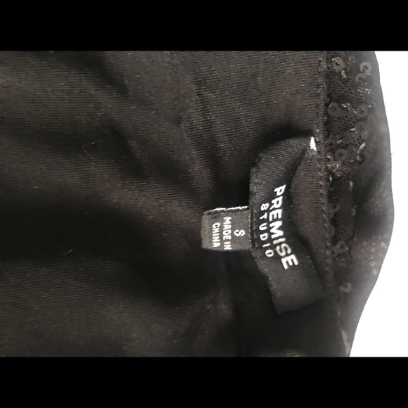 Pretty black sequined top - Picture 4 of 4